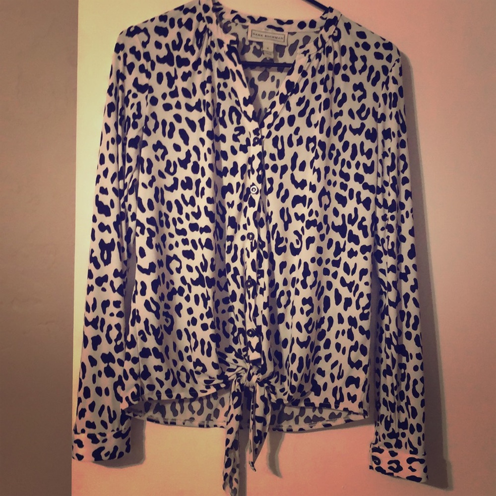 Dana Buchman Leopard Print Blouse🥼Like New!!